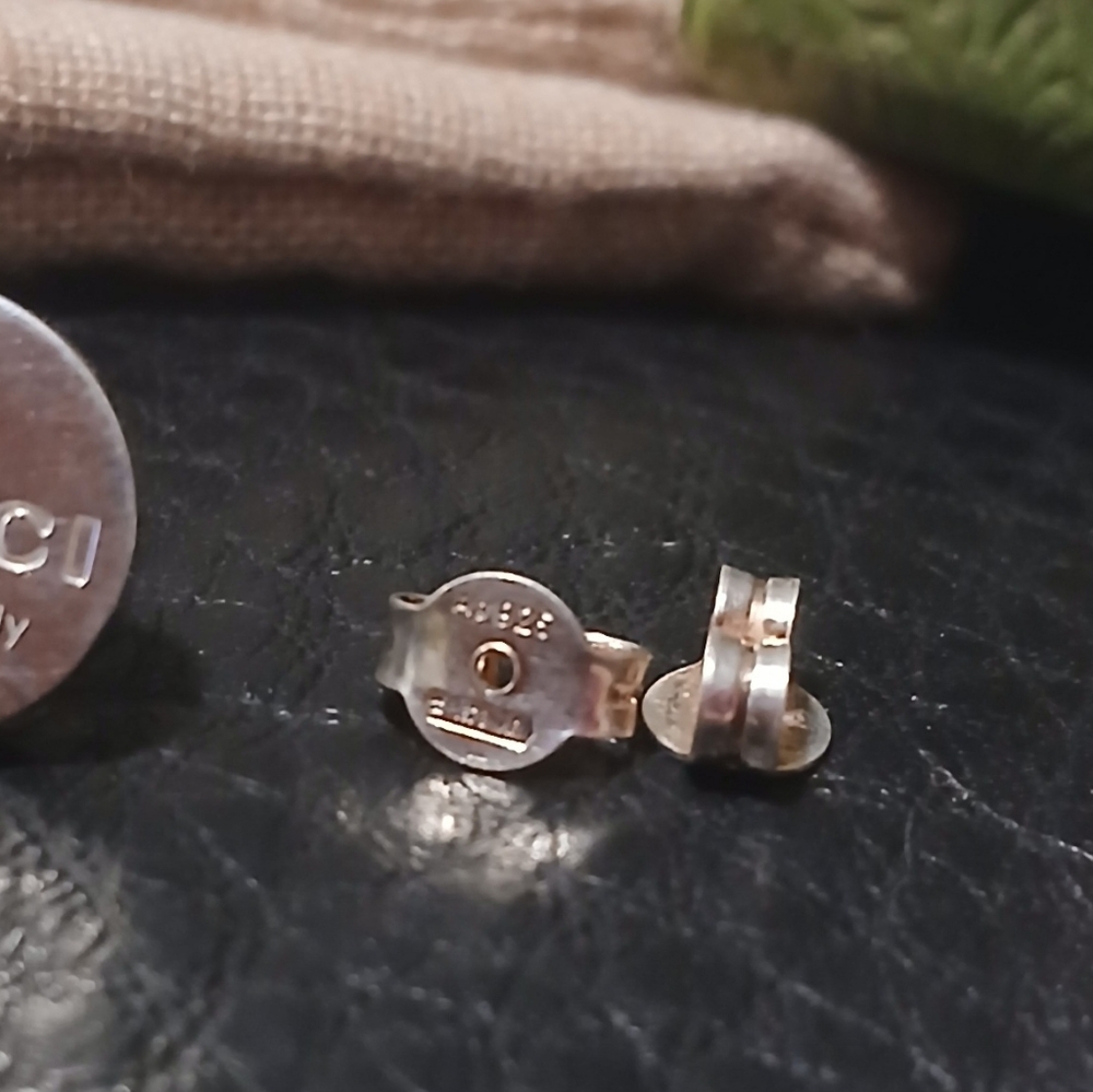 Authentic Gucci Earrings Round Trademark - Picture 11 of 14